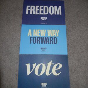 Kamala Harris & Tim Walz 2024 Presidential Campaign Posters